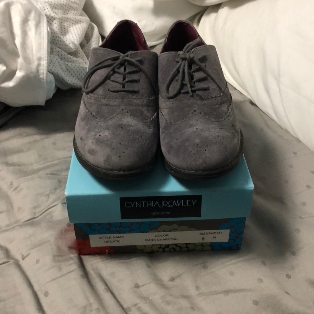 Cynthia Rowley Gray Suede Flats